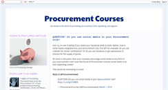 Desktop Screenshot of procurementcourses.com