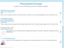 Tablet Screenshot of procurementcourses.com